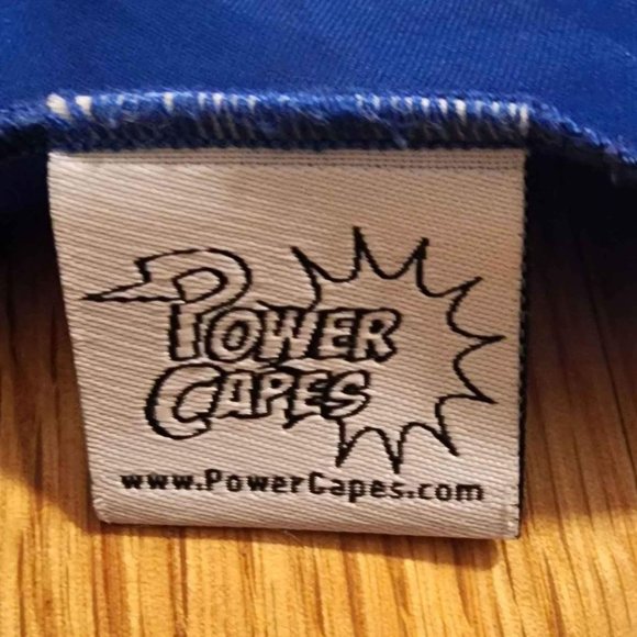 AVENGERS CAPE Halloween Costume ACCESSORY Royal Blue With LOGO, ONESIZE FITS ALL - Picture 5 of 9